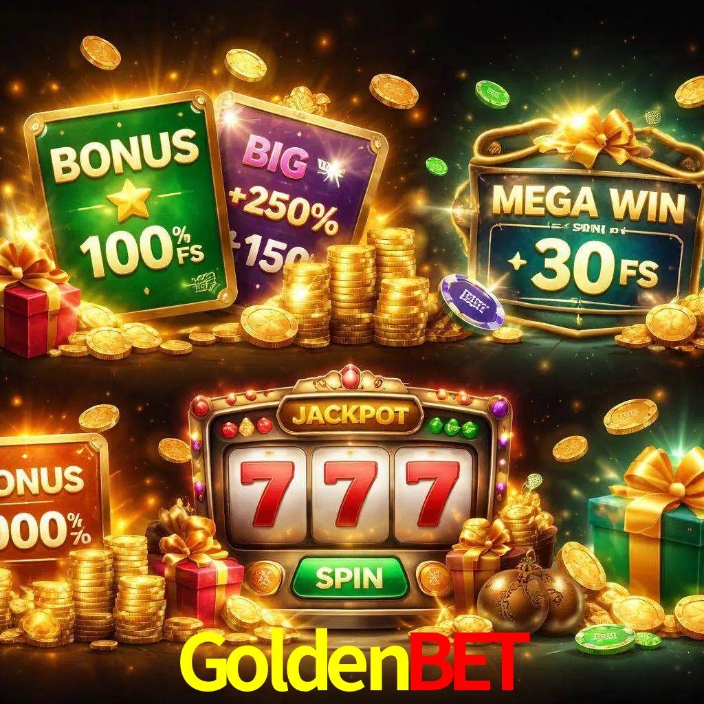 Tipos de bonos GoldenBet incluyendo recompensas de bienvenida y promociones continuas